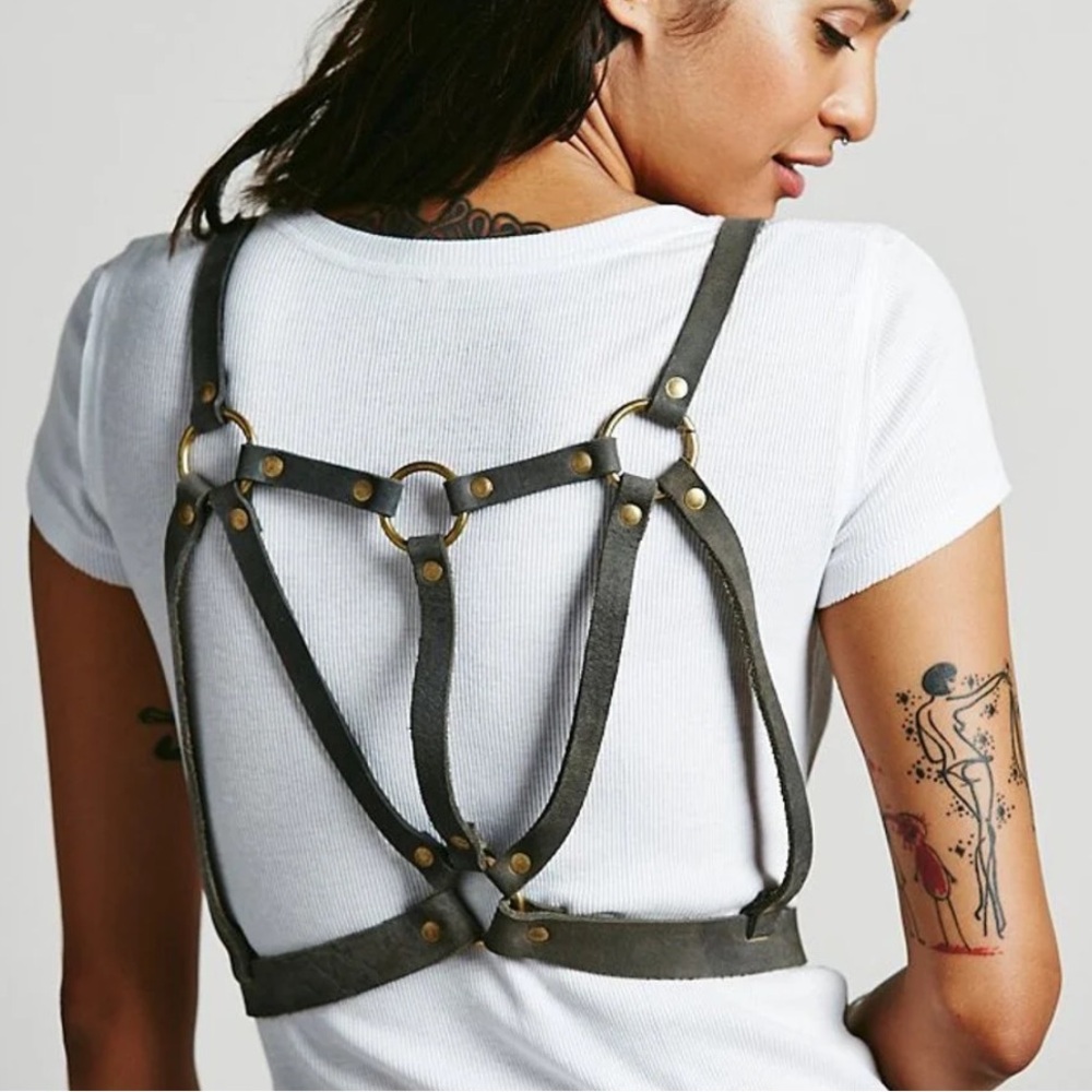 Free People Jackson Harness with Gold Accents